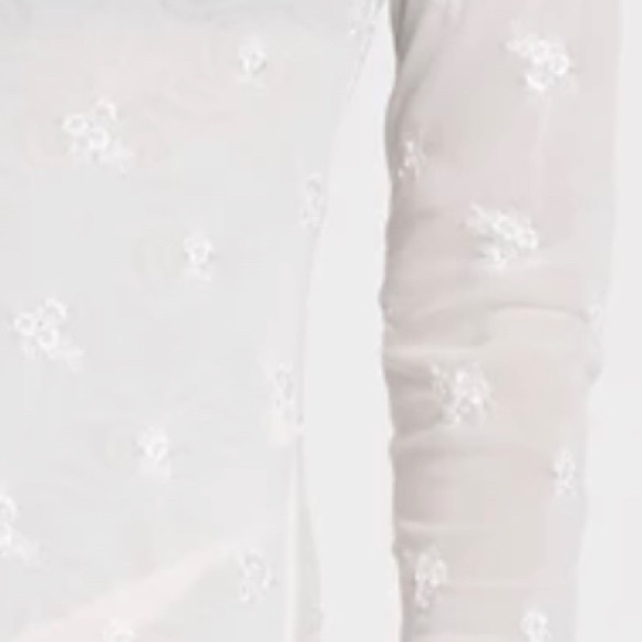 NWT $78 Free People Make Out Mesh Bodysuit Ivory S - Picture 6 of 16